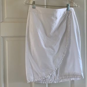 White wrap skirt